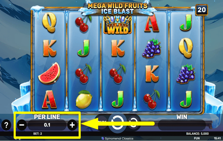 Mega Wild Fruits Ice Blast KONTROLLIEREN SIE DIE EINSÄTZE.