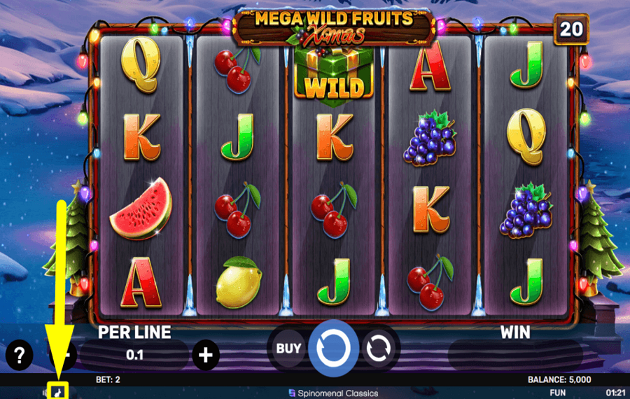 Mega Wild Fruits Xmas BESCHLEUNIGEN SIE DAS SPIEL.