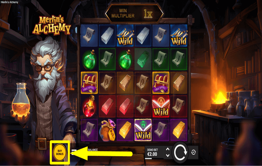 Merlins Alchemy COLLECT EXTRA GAMES.