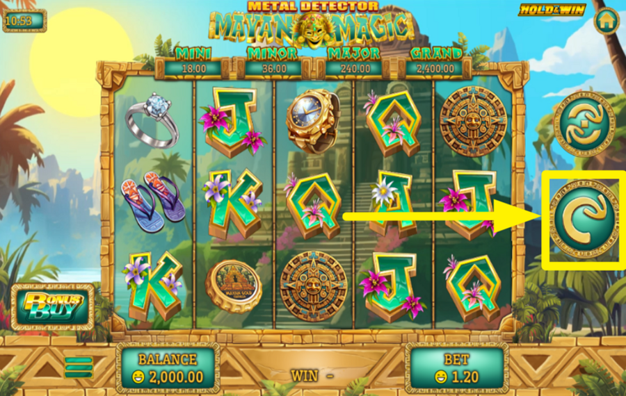 Metal Detector Mayan Magic GIRA PER LA VITTORIA!