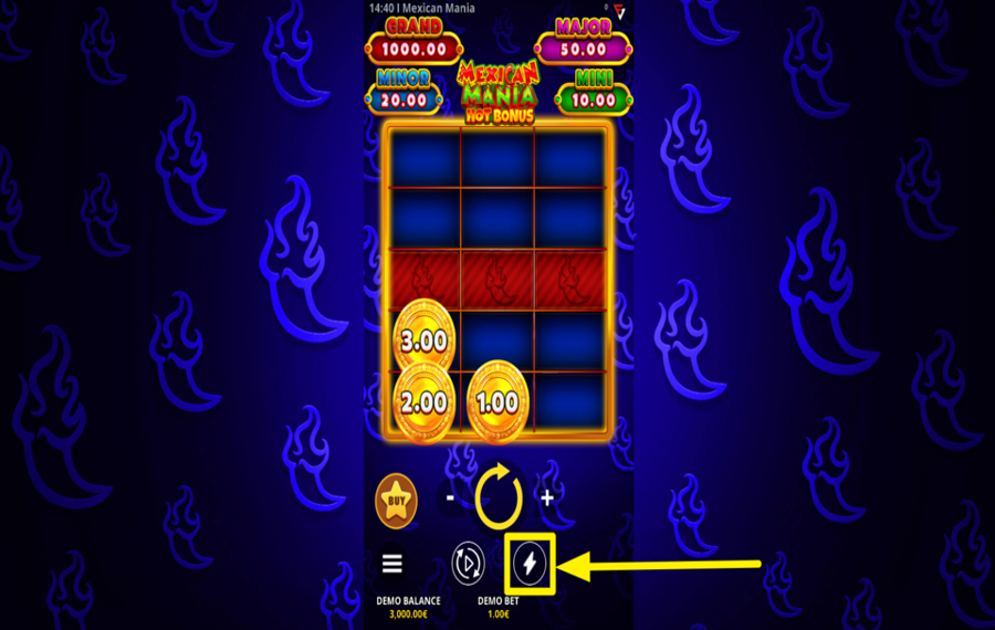 Mexican Mania Hot Bonus INCREASE THE TEMPO.