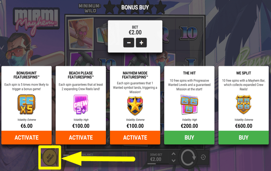 Miami Mayhem RÉCLAMEZ LE BONUS.