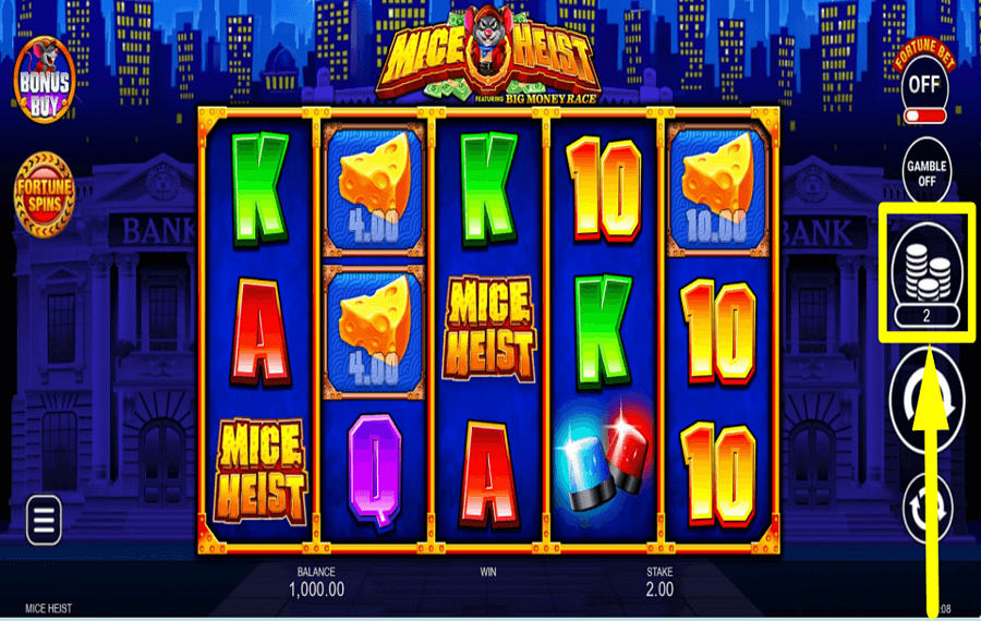 Mice Heist DÉTERMINEZ VOTRE MISE.