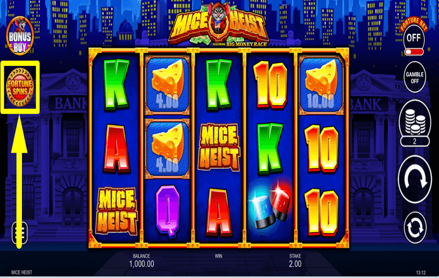 Mice Heist AUGMENTER LES CHANCES.