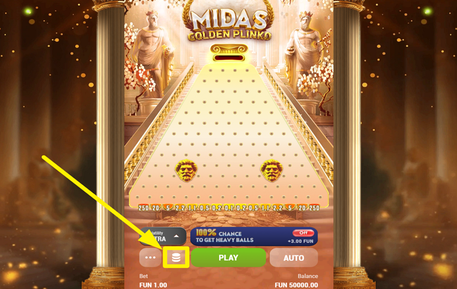 Midas Golden Plinko DEFINA SUA APOSTA.