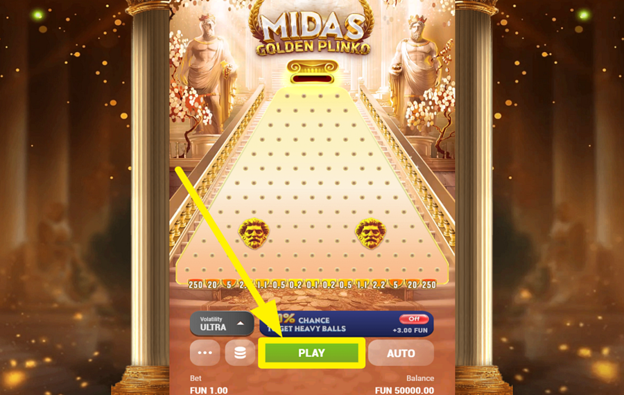 Midas Golden Plinko PARTICIPE DA DIVERSÃO.