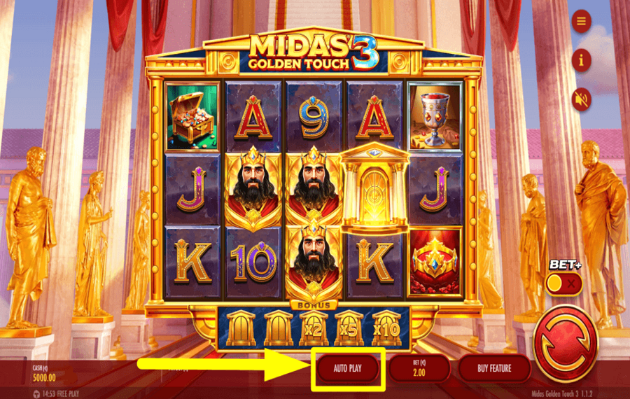 Midas Golden Touch 3 ВРАЩЕНИЕ АВТОМАТИЧЕСКИ.