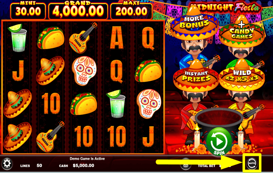 Midnight Fiesta ИГРАТЬ В АВТОМАТИЧЕСКОМ РЕЖИМЕ.