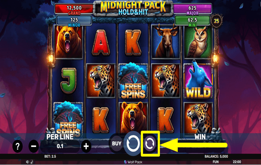 Midnight Pack Hold and Hit UTILISER LA LECTURE AUTOMATIQUE.