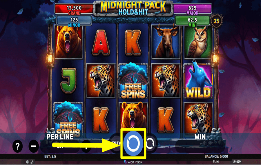 Midnight Pack Hold and Hit IL EST TEMPS DE JOUER.