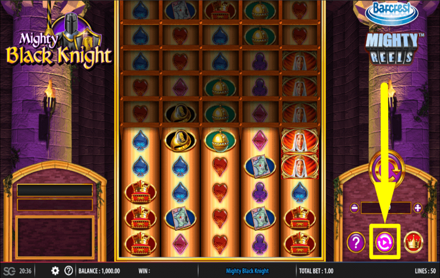 Mighty Black Knight USE THE AUTOPLAY FEATURE.