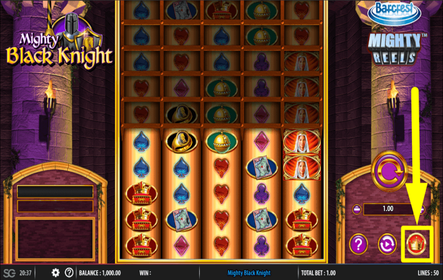 Mighty Black Knight ACTIVATE PREMIUM PLAY.