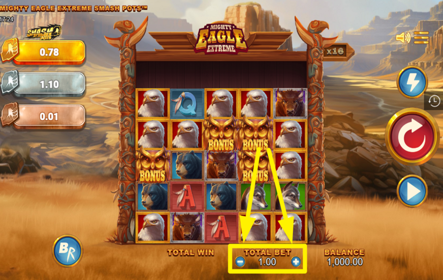 Mighty Eagle Extreme Smash Pots REGOLA LA TUA SCOMMESSA.