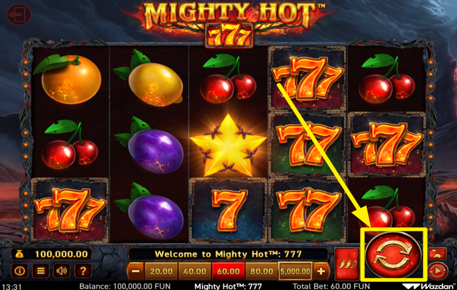 Mighty Hot 777 DREHE DICH FÜR DEN SIEG!