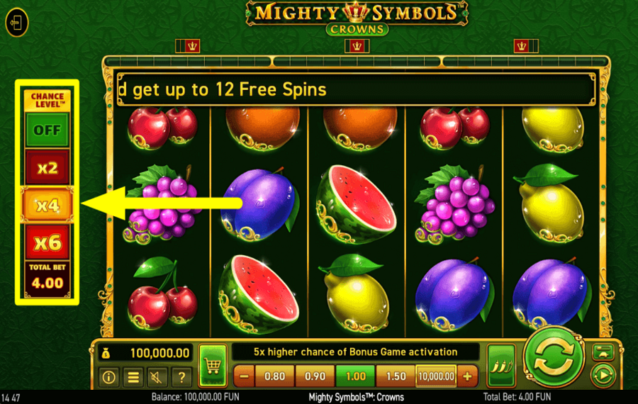 Mighty Symbols Crowns CONTROLA TUS OPORTUNIDADES.