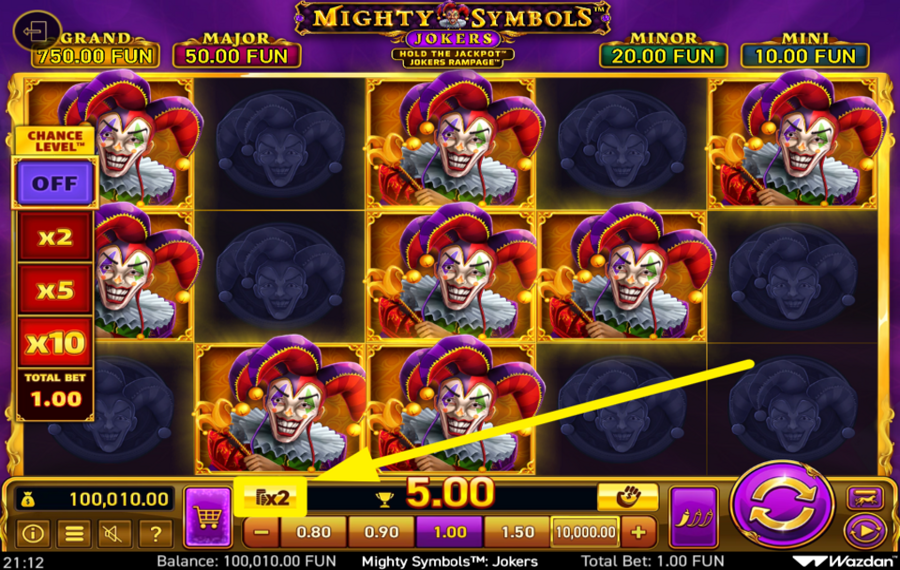 Mighty Symbols Jokers MISE EN JEU DE VOTRE GAGNANT.