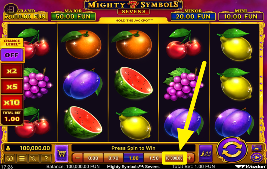 Mighty Symbols Sevens ВЫБЕРИТЕ САМЫЙ ЛУЧШИЙ ВАРИАНТ СТАВКИ.