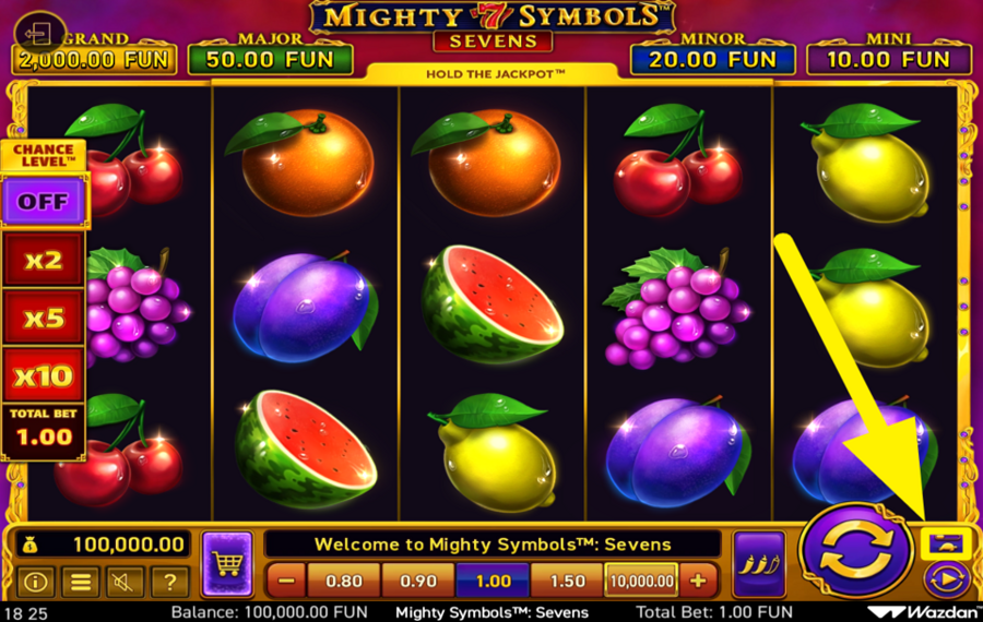 Mighty Symbols Sevens УЛУЧШИТЕ ИГРУ.