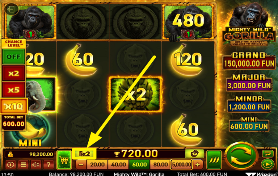 Mighty Wild Gorilla РИСКУЙТЕ!