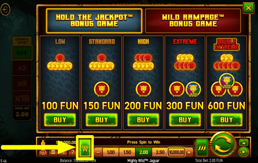 Mighty Wild Jaguar ПРИОБРЕТАЙТЕ БОНУСНЫЕ ФУНКЦИИ.