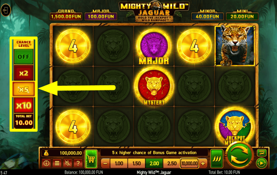 Mighty Wild Jaguar УВЕЛИЧЬТЕ ШАНСЫ.