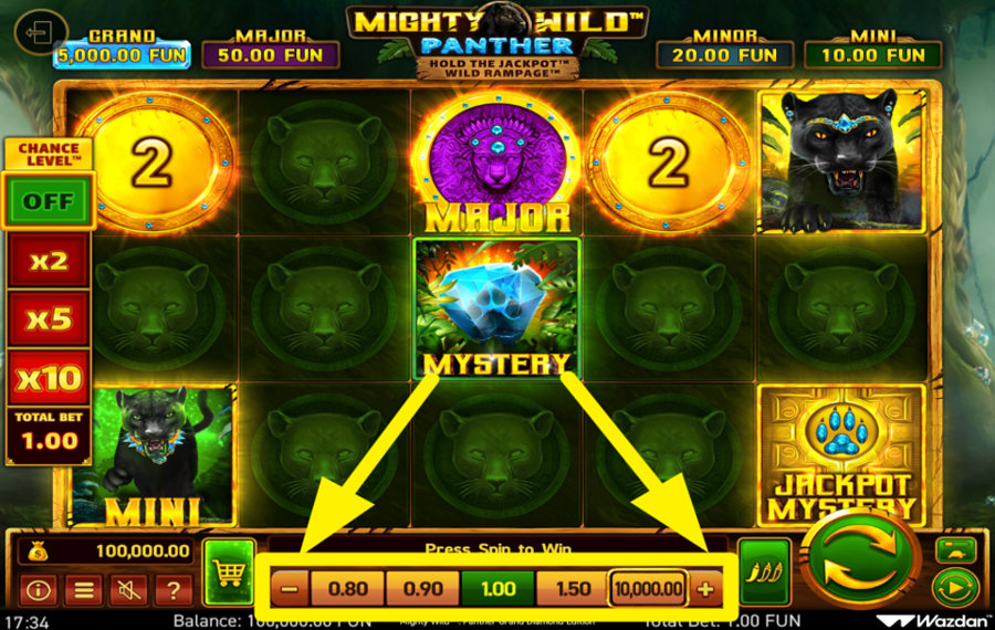 Mighty Wild Panther Grand Diamond Edition SCEGLI LA TUA PUNTATA.