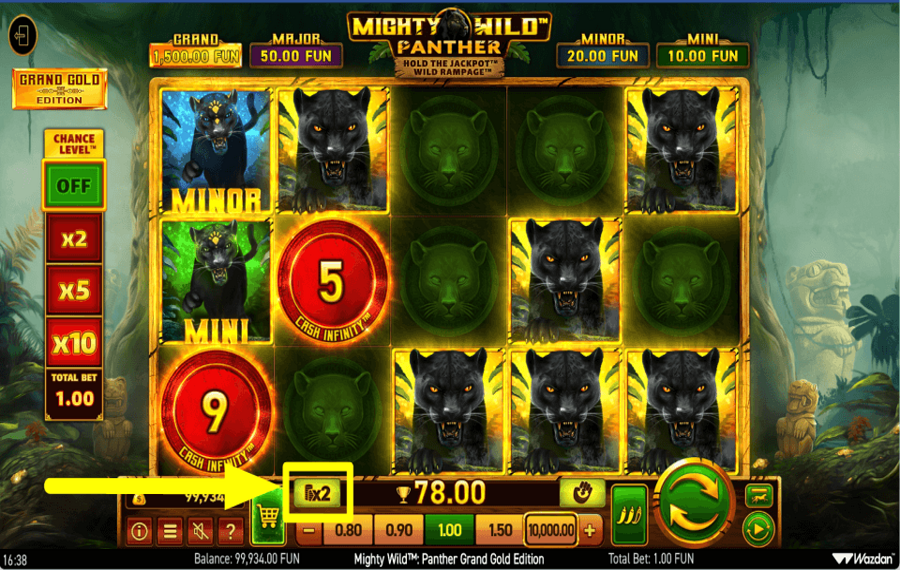 Mighty Wild Panther Grand Gold Edition STAKE ON YOUR WINS.