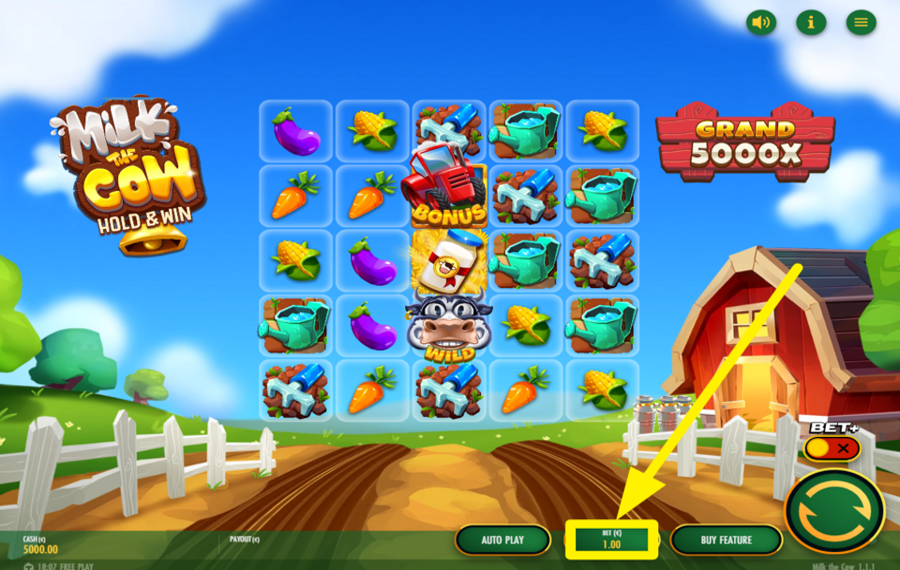 Milk the Cow УКАЖИТЕ СВОЮ СТАВКУ.