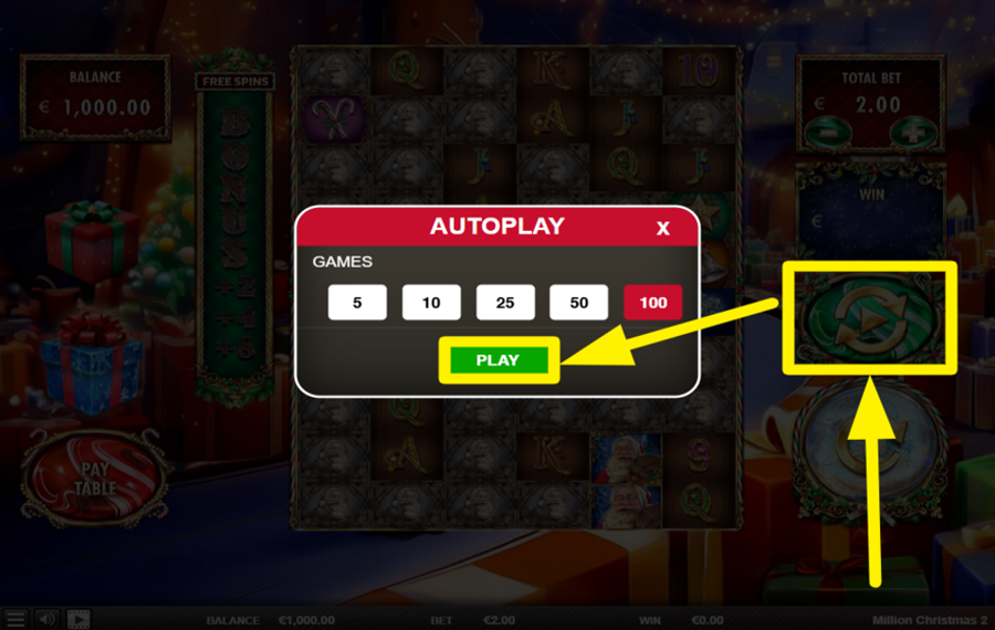 Million Christmas 2 АКТИВИРУЙТЕ АВТОМАТИЧЕСКИЙ ОТЖИМ.