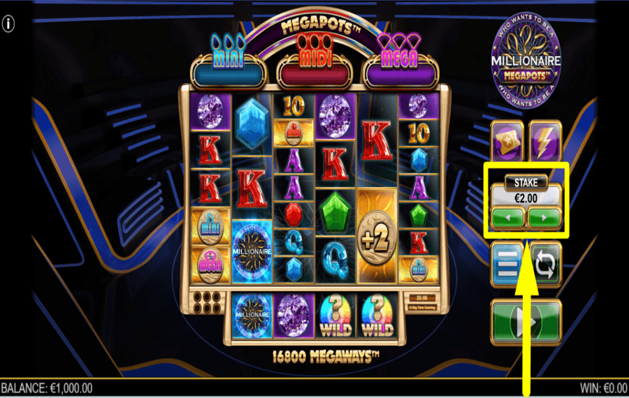 Millionaire Megapots СДЕЛАЙТЕ СТАВКУ.