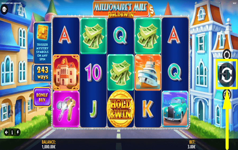 Millionaires Mile Hold and Win COMMENCEZ LE JEU.