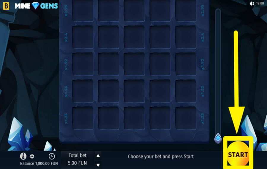 Mine Gems ENTREZ DANS L'ACTION!