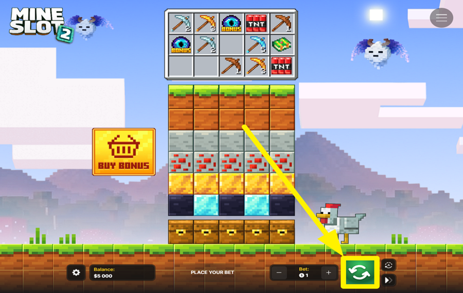 Mine Slot 2 КОПАЙТЕ ШАХТУ!