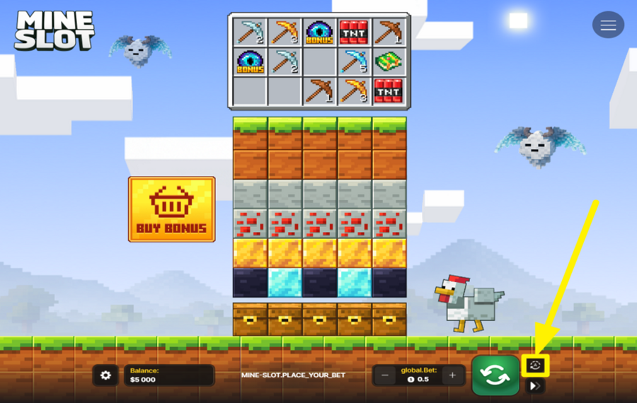 Mine Slot ENABLE AUTOPLAY.