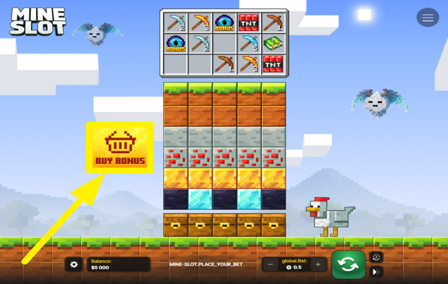 Mine Slot GRAB A BONUS!