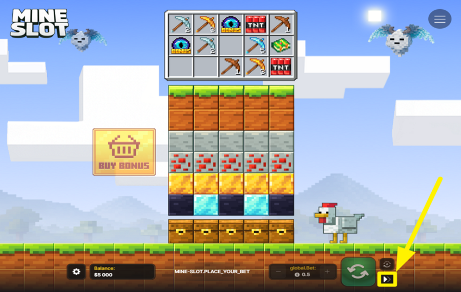 Mine Slot UNLEASH TURBO CHARGE.