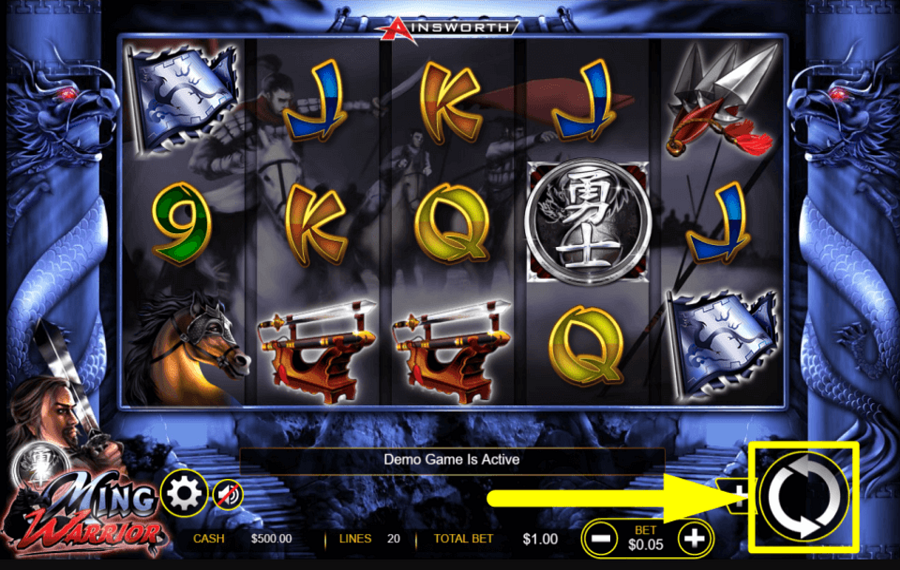 Ming Warrior START THE GAME.