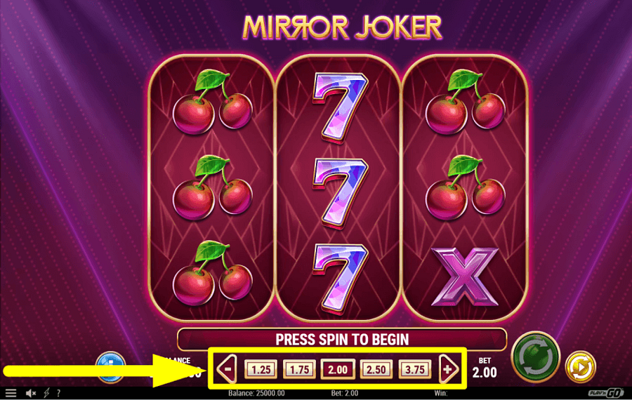 Mirror Joker ASSIGN YOUR STAKE.