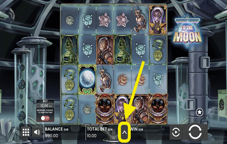 Mystery Mission to the Moon Choose your bet amount.