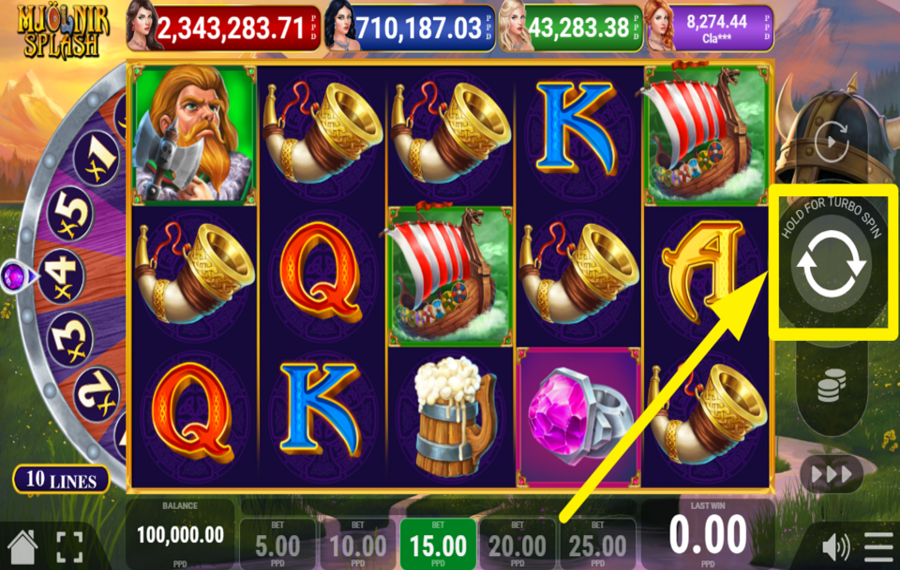 Mjolnir Splash SPIN FOR SUCCESS.