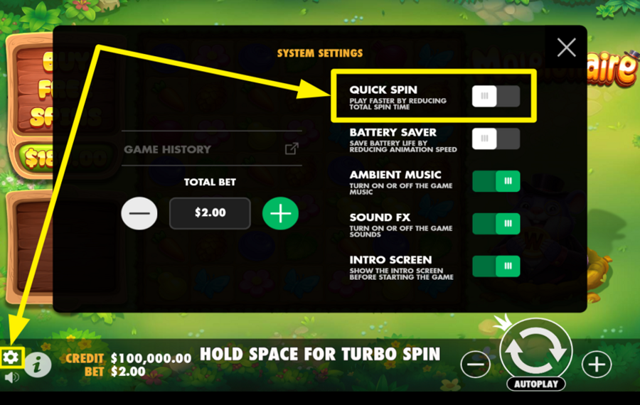 Moleionaire ÄNDERN SIE DIE GESCHWINDIGKEIT.