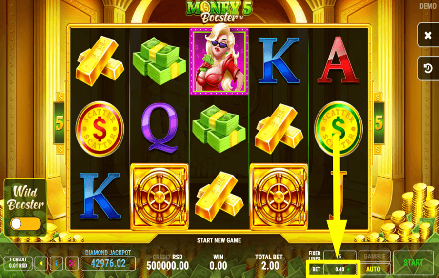 Money 5 Booster ESTABLECE TU APUESTA.