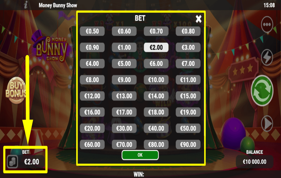 Money Bunny Show ВЫБЕРИТЕ СТАВКУ.
