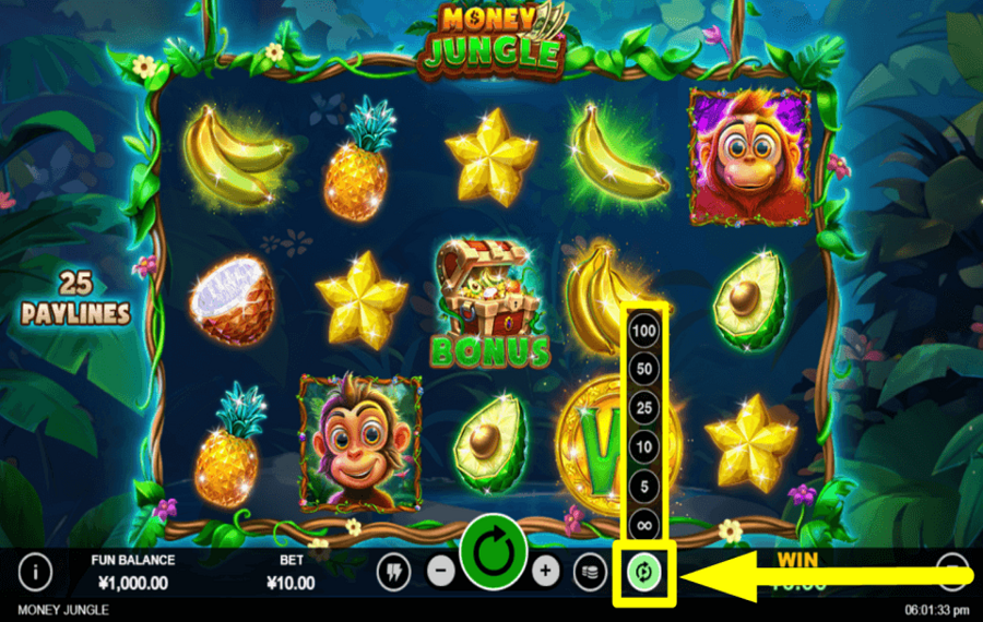 Money Jungle GIRAR AUTOMÁTICAMENTE.