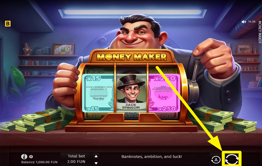 Money Maker FAITES TOURNER LES BOBINES.