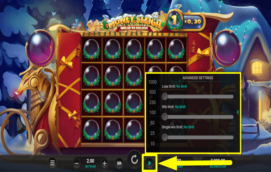 Money Sleigh CONTINUAR AUTOMÁTICAMENTE.