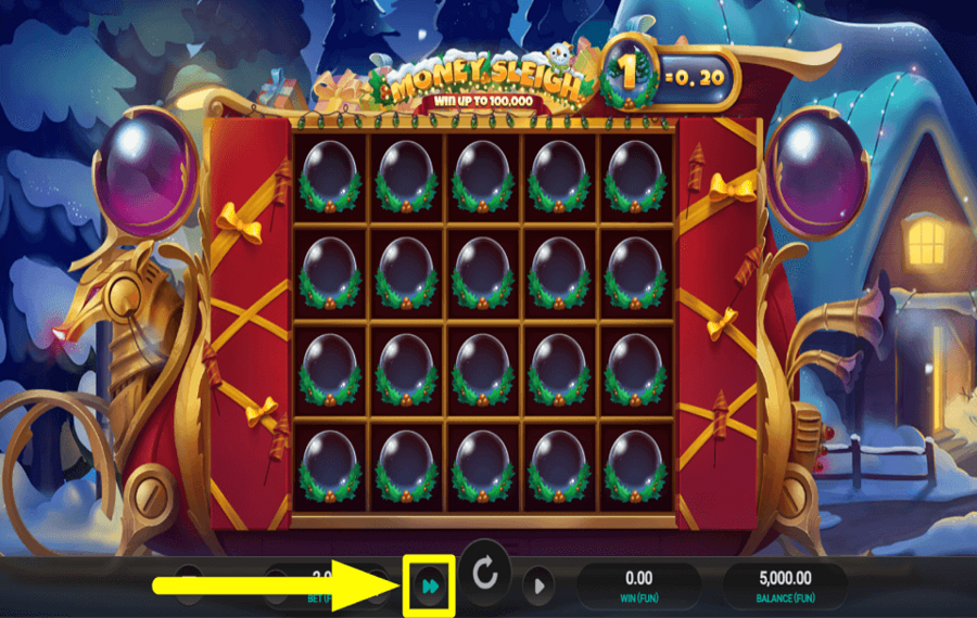 Money Sleigh CONTROLA EL RITMO DEL JUEGO.