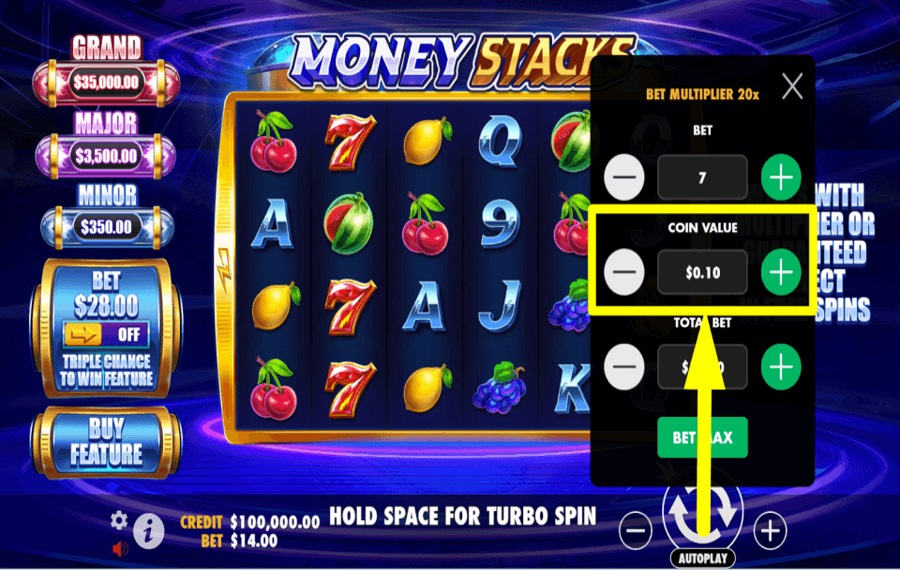 Money Stacks ASSIGN THE COINS.