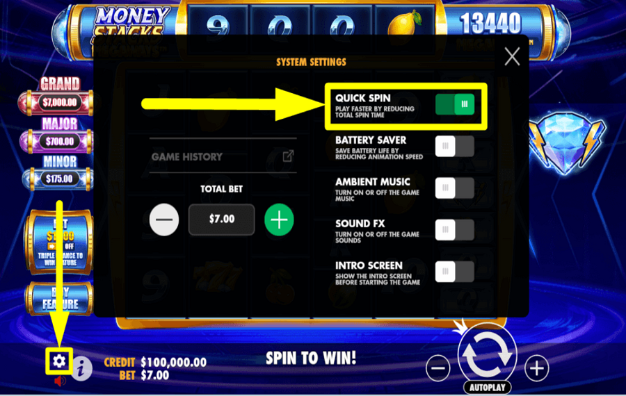 Money Stacks Megaways ACTIVATE TURBO MODE.