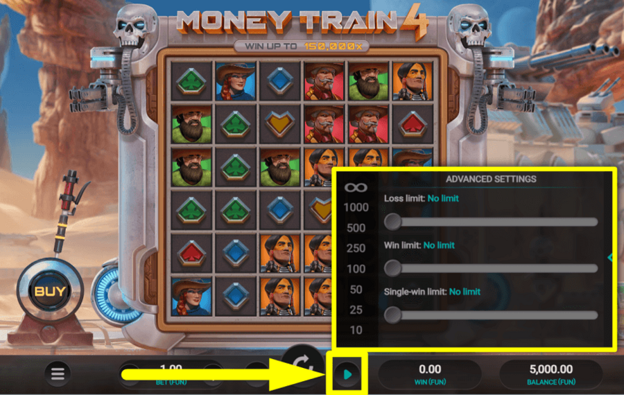 Money Train 4 CONTINUE AUTOMATICALLY.